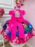 Vestido Infantil da Lilo e Stitch Rosa Chiclete C/ Laço Festas na internet