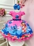 Vestido Infantil Lilo e Stitch Rosa Chiclete Festas