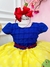 Vestido Infantil Branca de Neve Princesas Azul C/ Pérolas - comprar online