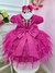 Vestido infantil da Barbie Pink C/ Aplique Laço Saia Glitter na internet