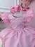 Vestido Infantil Rosa Circo Chuva de Amor Colorido Festas - comprar online