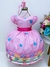 Vestido Infantil Rosa Circo Corações Laço Pink Super Luxo