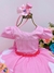 Vestido Infantil Circo Rosa Cinto Pérolas Strass Luxo - comprar online