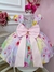 Vestido Infantil Lilás Primavera C/ Laço Strass Luxo na internet