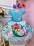 Vestido Infantil Princesa Ariel Sereia Peito Escamas Filme