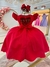 Vestido Infantil Vermelho Busto Nervura C/ Pérolas Casamentos na internet