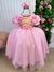 Vestido Bella Child/Fantasia Longa A Bela Adormecida Aurora Rosa Bebe na internet