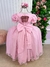 Vestido Bella Child/Fantasia Longa A Bela Adormecida Aurora Rosa Bebe - loja online