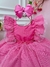 Vestido Infantil Princesa Rapunzel Com Babados e Strass - comprar online