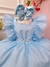 Vestido Infantil Princesa Cinderela Frozen C/ Babados Strass - comprar online