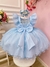 Vestido Infantil Princesa Cinderela Frozen C/ Babados Strass na internet