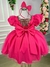 Vestido Princesa Belli Tematico Barbie Pink Babado - Princesa Realeza Vestidos