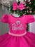 Vestido Tematico Mimadine Barbie Pink Glitter - comprar online