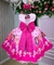 Vestido Infantil Temáticos Luxo Roblox Rosa - Princesa Realeza Vestidos