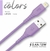 Cabo Lightning Elg Emborrachado 8 Pinos 2.4a / 12w - 1,2 Metro Roxo L812w - comprar online