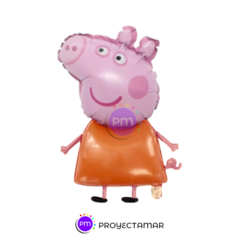 Globo Vestido Naranja Peppa Pig 24" x5