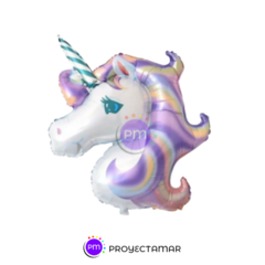 Globo Cabeza Unicornio 20" x5