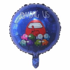 Globo Circulo Among Us Azul 18" x5 - comprar online