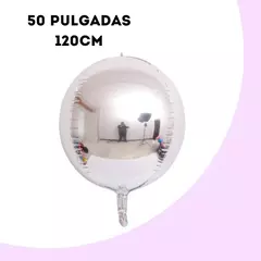 Globo Metalizado Orbz Brillante 50" Pulgadas 1.20 metros inflado