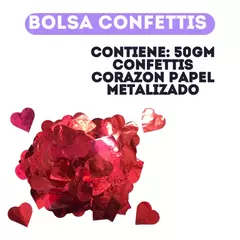 Bolsa Confettis Corazon 50gr - comprar online