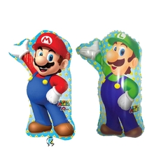 Globo Cuerpo Mario Bross-Luigi 24" x5