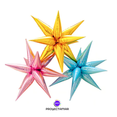 Globo Estrella 4D 12 Puntas 65cm x1