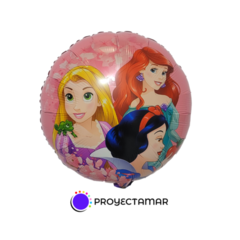 Globo Circulo Princesas 18" x5 - comprar online