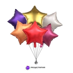 Globo Estrella Matte 18" x5 - comprar online