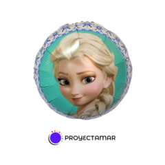 Globo Circulo Frozen Elsa 18" x5