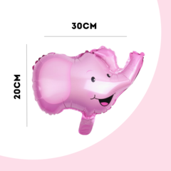 Globo Figura Elefante Rosa - Violeta 14" x5 en internet