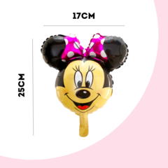 Globo Minnie Moño Fucsia Cabeza Paleta 14" x5 - comprar online