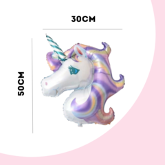 Globo Cabeza Unicornio 20" x5 - comprar online