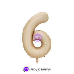 Globo Numero Grande Matte Nude 40" - comprar online