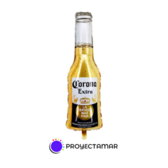 Globo Paleta Botella Corona Dorada 30" x5