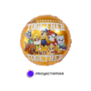 Globo Circulo Paw Patrol Fondo Naranja 18" x5