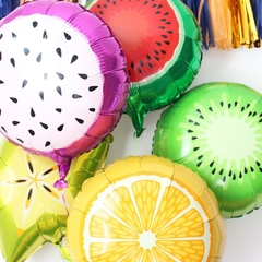 Globo Circulo Fruta Kiwi Verde 18" x5 - comprar online