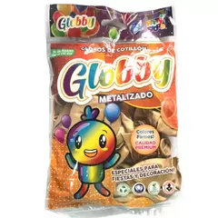 Globos 12" Importados Globby Perlados Pack x25