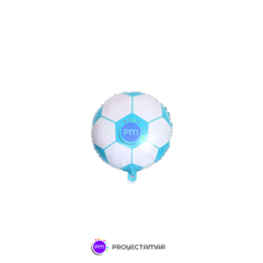 Globo Paleta Circulo Pelota Futbol 10" x5 - comprar online