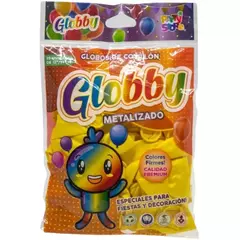 Globos 12" Importados Globby Perlados Pack x25 - comprar online