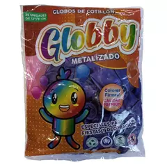 Globos 12" Importados Globby Perlados Pack x25