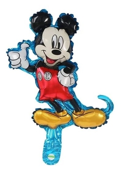 Globo Paleta Cuerpo Mickey Azul 14" x5