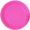 Platos Polipapel Grande Fucsia Fluo x10