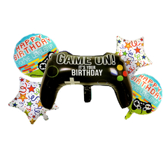 Set 5 Globos Temática Joystick Game on Birthday