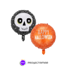 Globo Circulo Halloween Varios 18" x5 - comprar online