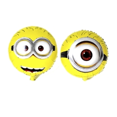 Globo Metalizado Circulo Minions Doble Cara 18" x5 - comprar online