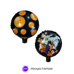 Globo Paleta Circulo Dragon Ball Z 12" x5 - comprar online