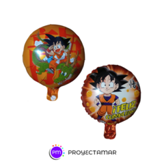 Globo Paleta Circulo Dragon Ball Z 12" x5