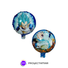 Globo Paleta Circulo Dragon Ball Z 12" x5 - Proyectamar