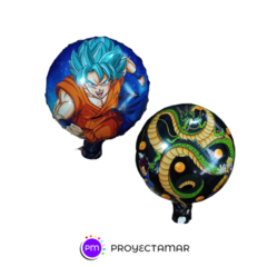 Globo Paleta Circulo Dragon Ball Z 12" x5 en internet