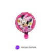 Globo Paleta Circulo Minnie Mouse 12" x5